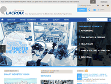 Tablet Screenshot of lacroix-electronics.com